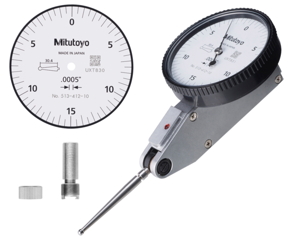 Dial Test Indicator, Horizontal Type 0.03", 0.0005", 4/9.52mm Stem 513-412-10T