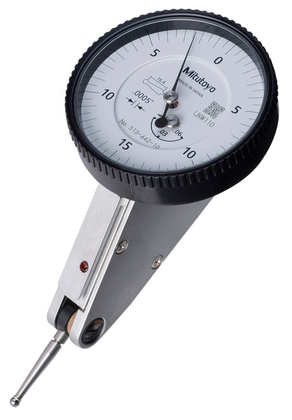 Dial Test Indicator, Horiz. 20° Face 0.06", 0.0005", 4/9.52mm Stem 513-442-10A