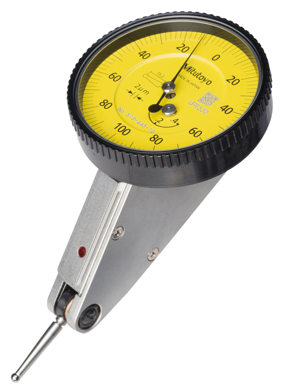 Dial Test Indicator, Horiz. 20° Face 0.4mm, 0.002mm, 4/8mm Stem, with Bracket 513-445-10T