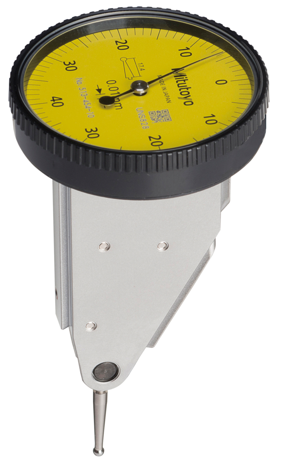 Dial Test Indicator, Vertical Type 0.8mm, 0.01mm, 4/8mm Stem, with Bracket 513-454-10T