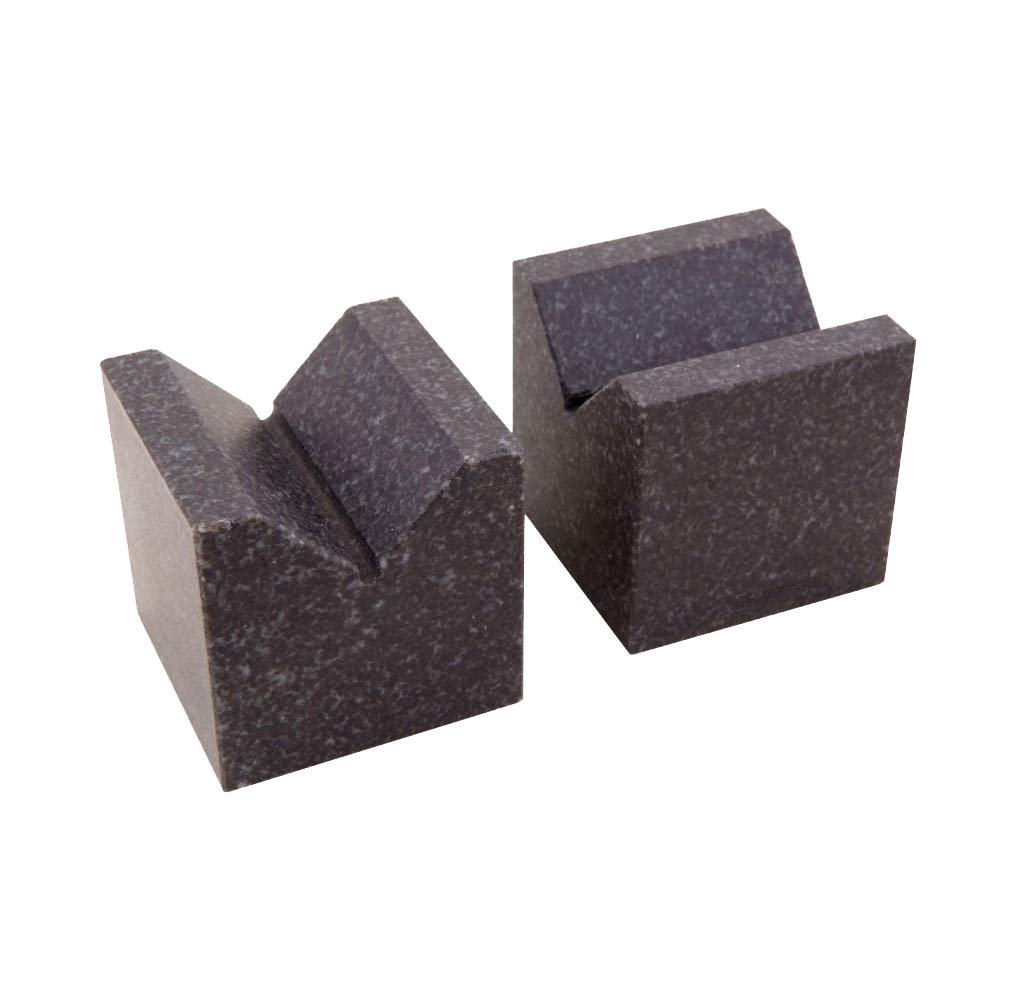 MHC 641-6101 Granite Vee Blocks L x W x H :63 x 63 x 63 mm Grade 0, 90 degree Vee