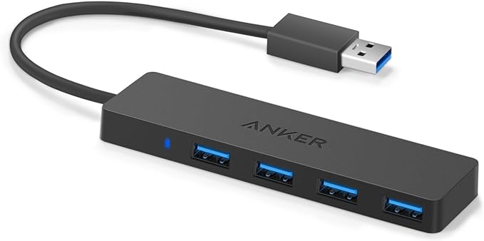 AK-848061090116 Anker 4-Port USB 3.0 Ultra Slim Data Hub for Macbook, Mac Pro/mini, iMac, Surface Pro, XPS, Notebook PC, USB Flash Drives, Mobile HDD