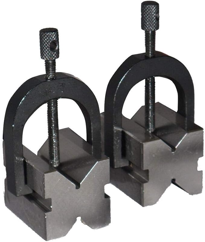 MHC V-Block Set, 420-3010 V-Block Set 2 pieces: Precision V-blocks 1-1/4H x 1-1/4 W x 1-5/8" L, Capacity 1"