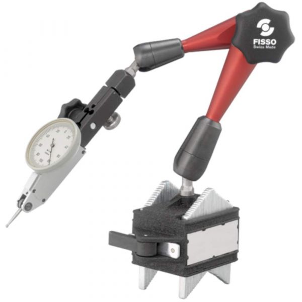 Fisso Strato S-20 F + AM 3/8" Articulated Adjustable Indicator Gauge Holder Arm with Anyform Magnet, S-20.35