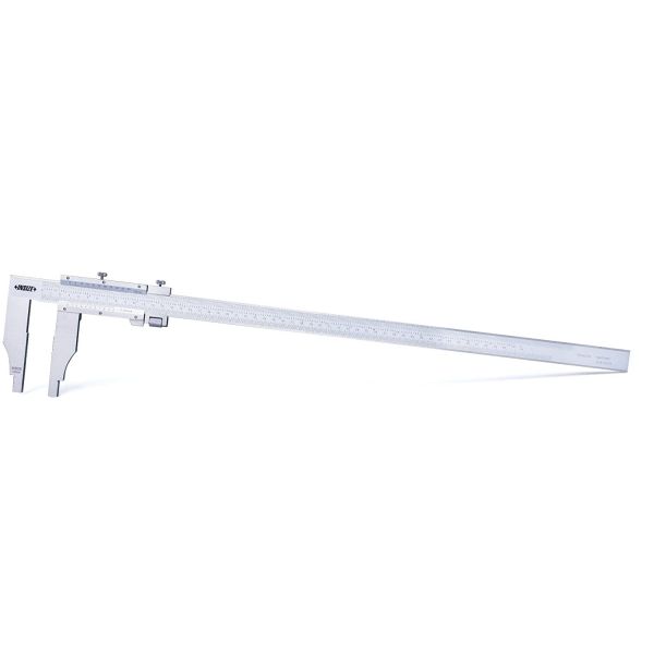 INSIZE 1214-1500 Vernier Caliper, Jaw Length 180 mm, 0-1500 mm/0-60", Graduation 0.02 mm/0.001")