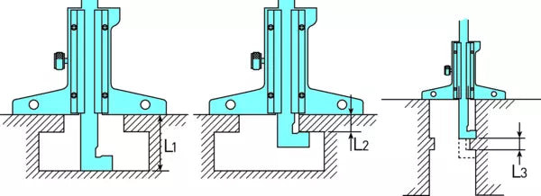 Vernier Depth Gauge Hook Type 0-200mm, 0,05mm 527-402