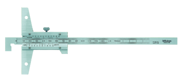 Vernier Depth Gauge Hook Type 0-150mm, 0,05mm 527-401