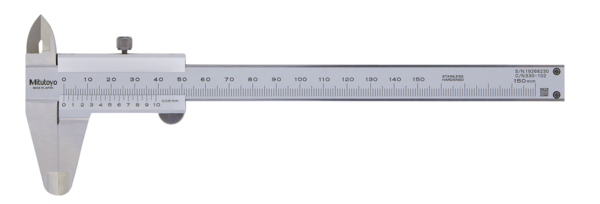 Vernier Caliper with Depth Measuring Rod, 0-150mm, 0,05mm, Metric 530-102