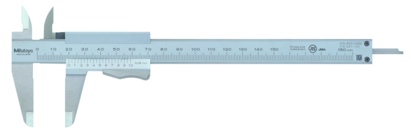 Mitutoyo Vernier Caliper with Thumb Clamp 0-150mm, 0,05mm, Metric 531-101