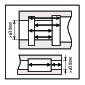 Mitutoyo Vernier Hook Type Caliper, Fine Adjust. 0-200mm, 0,02mm, Metric 536-172