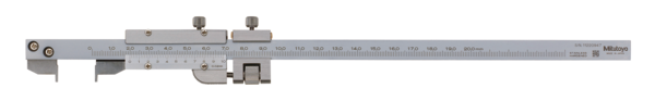 Vernier Hook Type Caliper, Fine Adjust. 0-200mm, 0,02mm, Metric 536-172