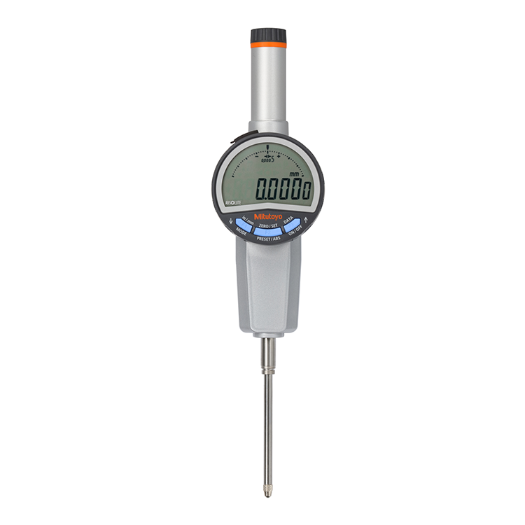 Mitutoyo 543-732B (0.01mm/0.001mm) ABSOLUTE Digital Indicator ID-CX Flat Back 0-50mm (0-2″) 3/8" Stem