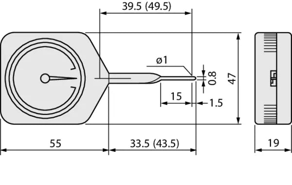 Dial Tension Gauge, Peak Hold 546-139