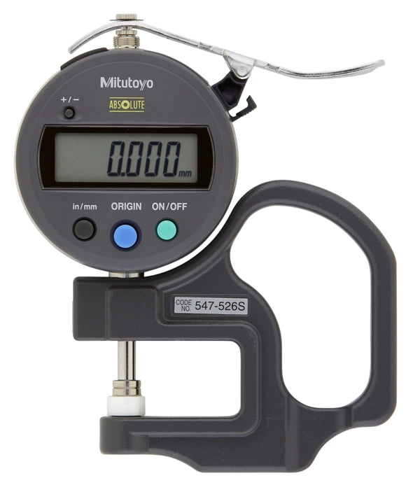 ABS Digital Thickness Gauge with ID-S Inch/Metric, 0-0,47", 0,0001", Standard 547-526S