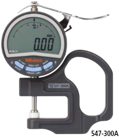 Digital Thickness Gauge, Flat Type Inch/Metric, 0-0,4", 0,0005" 547-300A