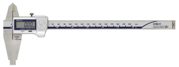 Digital ABS Caliper Nib Style/Std. Jaws IP67, Inch/Metric, 0-8"/0-200mm 551-311-20