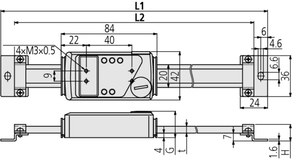 ABS Digimatic Scale Unit 450 mm, Vertical 572-564