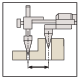 Digital ABS Back-Jaw Caliper, IP67 10,1-200mm, Center/Center 573-716-20