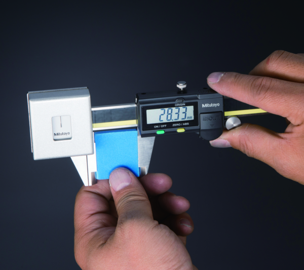 Digital ABS AOS Caliper, Inch/Metric Constant Measuring Force, 0-7” 573-291-20