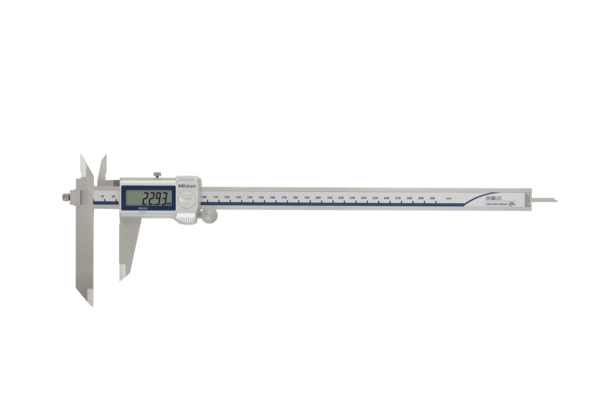 Digital ABS Offset Centerline Caliper 10, 1-210mm, IP67, Thumb Roller 573-606-20