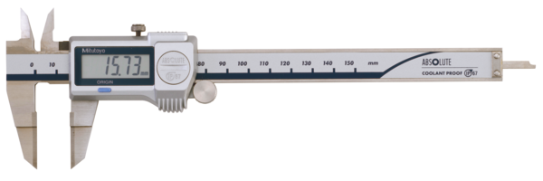 Digital ABS Blade Caliper Inch/Metric, 0-150mm/0-6", IP67, Thumb Roller 573-734-20