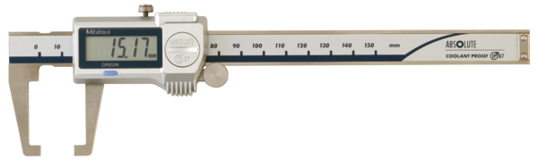 Mitutoyo Digital ABS Neck Caliper 0-150mm, IP67, Thumb Roller 573-651-20