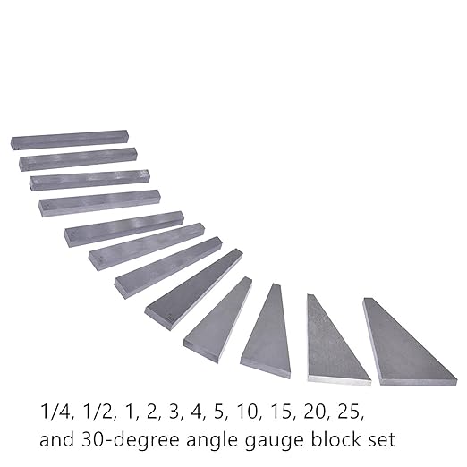 MHC 630-4261 Angle Gauge Set Description : Set of 12 angle gauge blocks 12 Pcs/set, 1/4°, 1/2°, 1° to 30°