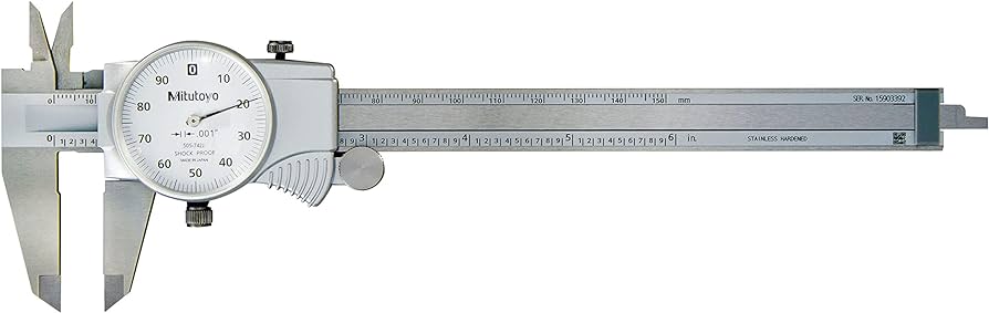 Dial Caliper 0-6", 0.001", 0.1"/rev, Imperial 505-742