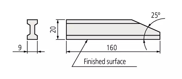 Mitutoyo Plain Jaw for Gauge Blocks Item number: 619018