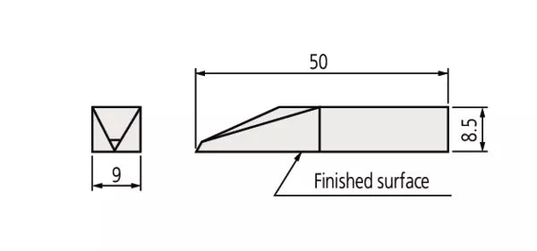 Mitutoyo Plain Jaw for Gauge Blocks Item number: 619019