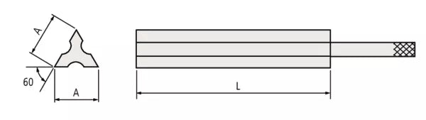 Mitutoyo Triangular Straight Edge for GB 100mm Item number: 619022