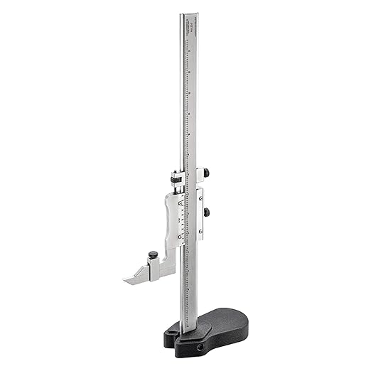 255 Series Vernier Height Gauge with Case, 0-12" Range, 0.001" Graduation, 4-7/16" x 2-9/32" Base Dimension