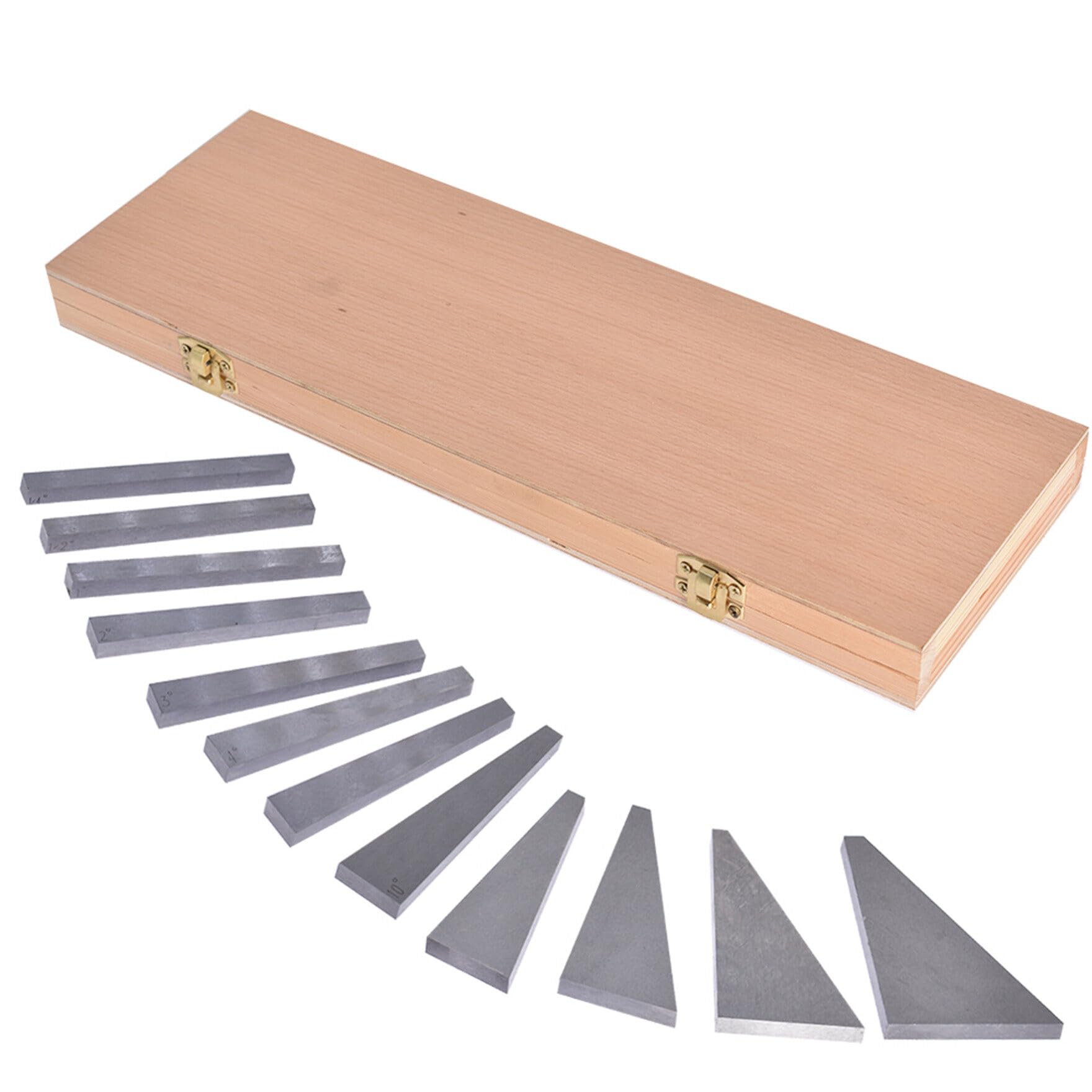 MHC 630-4261 Angle Gauge Set Description : Set of 12 angle gauge blocks 12 Pcs/set, 1/4°, 1/2°, 1° to 30°