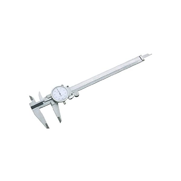 Peacock 6352 Dial Caliper, Stainless Steel, white Face, 0-6'' Range, +/-.001'' Accuracy, 0.001'' Resolution