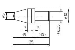 63DIA011 Dia. Ind. Vickers HV 0,2 Indenter HDP19C DIN EN ISO 6507-2 with DAkkS certificate, HV/AVK-Series