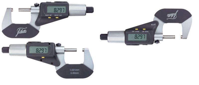 Inspec Double Display Digital Micrometer Range 0-1.2"/0-30mm, Resolution .00005"/0.001mm, 191-51-630