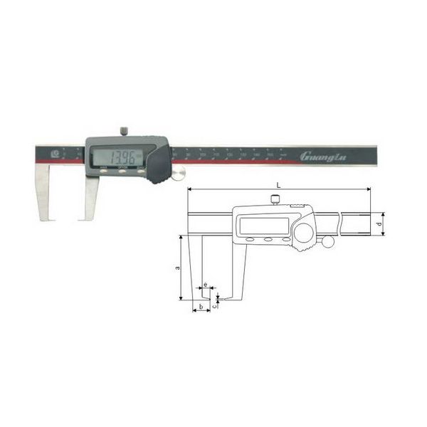 INSPEC 114-103-1 OUTSIDE GROOVE CALIPER WITH FLAT POINTS 300MM