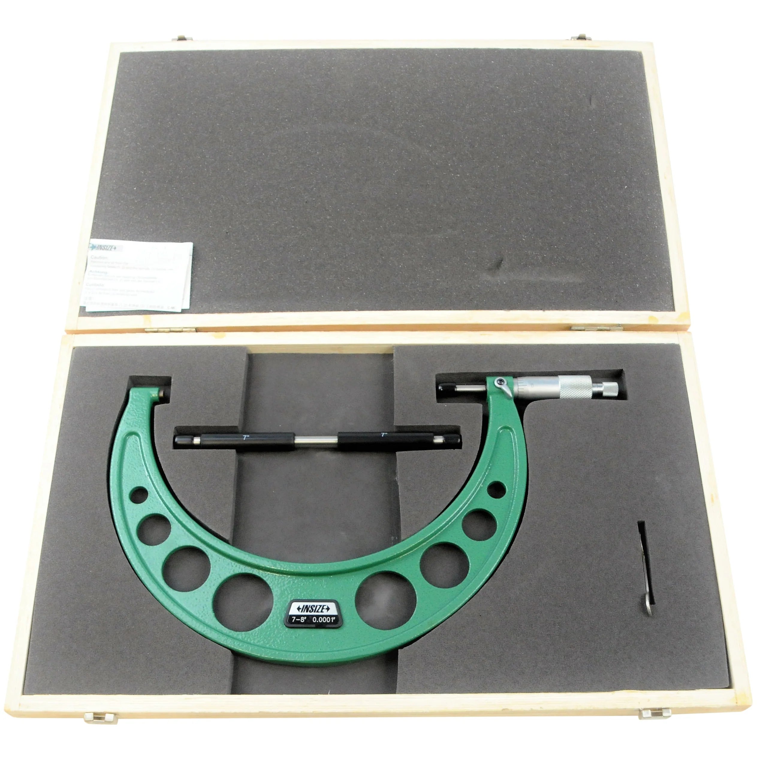 Insize Mechanical micrometers without heat shield 7-8" x.0001", 3203-8