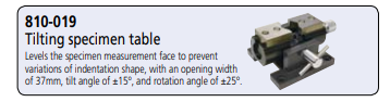 Adjustable tilting vise Micro Vickers hardness testing machines 810-019