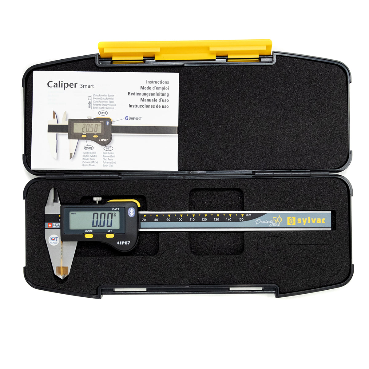 S_CAL Digital Calipers 0-150mm IP67 (Square Depth Rod) 30-810-1506