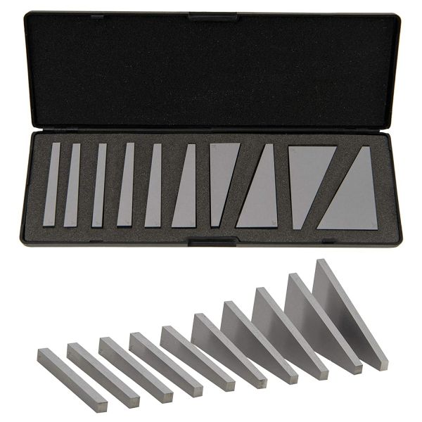 MHC 630-4260 Angle Gauge Set Description : Set of 10 angle gauge blocks 10 Pcs/set, from 1° to 30°