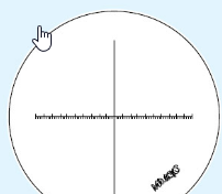 Reticle for MF Gen. B Cross-hair 20 mm scale (0,1 Reading) 12AAG842