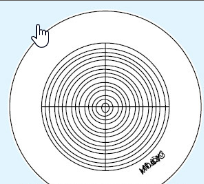 Reticle for MF Gen. B Concentric Circles (1,2-18 mm) 12AAG843