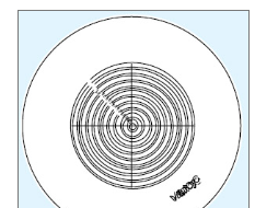 Reticle for MF Gen. B Concentric Circles (0.01"-0.20") 12AAG854