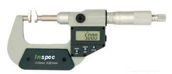 Inspec Jaw Micrometer Range 0-1"/0-25mm Resolution .001mm/.00005" R10M, Diameter 8mm Item number 231-01-410