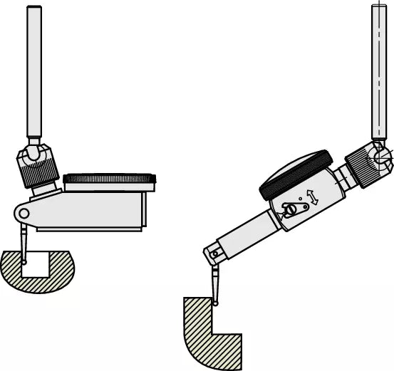 Mitutoyo Universal Holder for Serie 513 D=8mm, Dovetail Groove Item number: 21CZA233