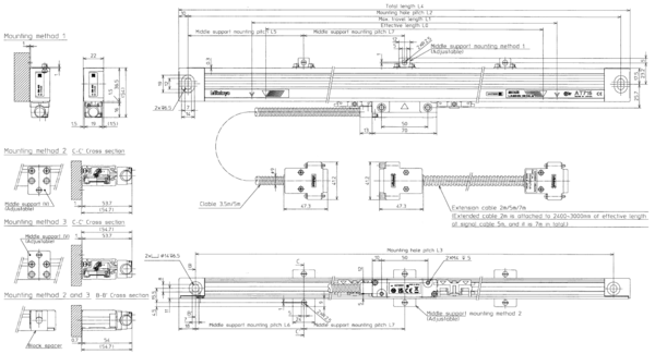 Linear Scale AT715 1200mm 539-819N