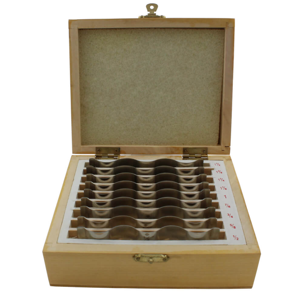 MHC 637-7461 Sets of Wavy Parallels Description : 8 Piece Wavy Parallel Set Sizes : 25-39mm steps of 2mm