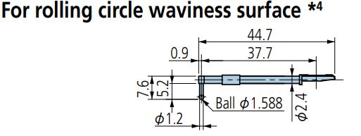 Rolling circle waviness stylus R0,8mm; for Surftest; Formtracer SV-C 12AAB338