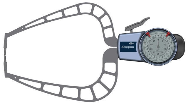 External Dial Caliper Gauge , 0,005mm D450,  0-50mm